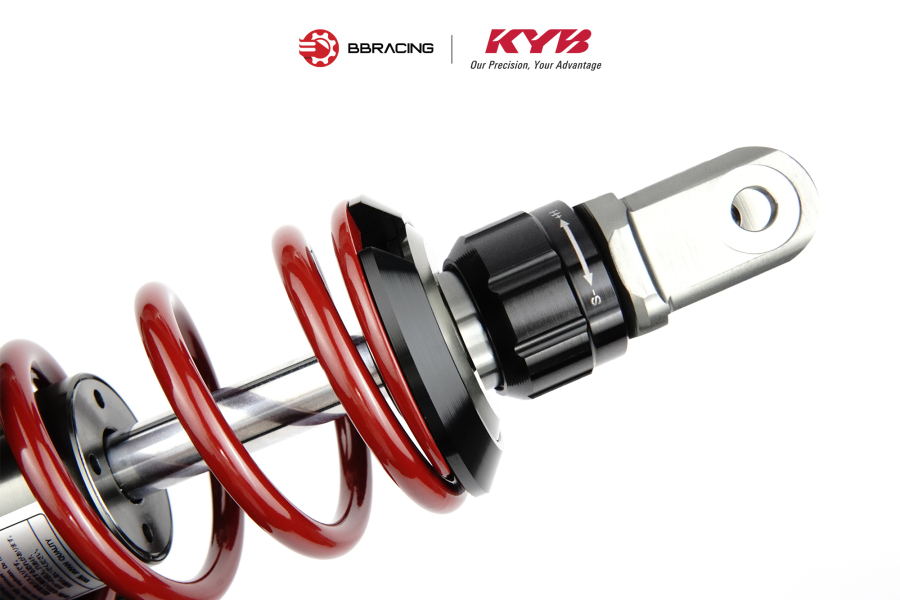Phuộc Sau Honda Airblade 160 - KYB Elite Đỏ