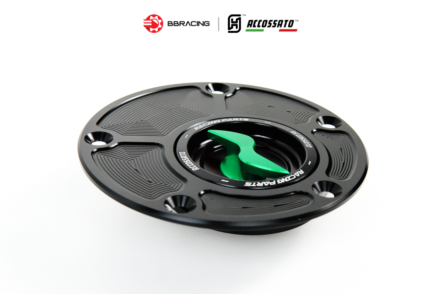 Nắp Xăng Accossato Ducati FC104 Xanh Lá