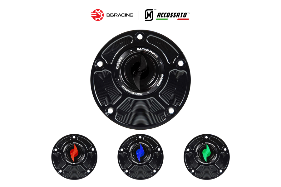 Nắp Xăng Accossato Ducati FC104 Đen