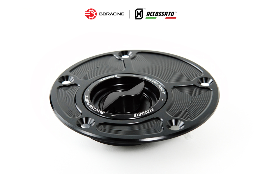Nắp Xăng Accossato Ducati FC104 Đen