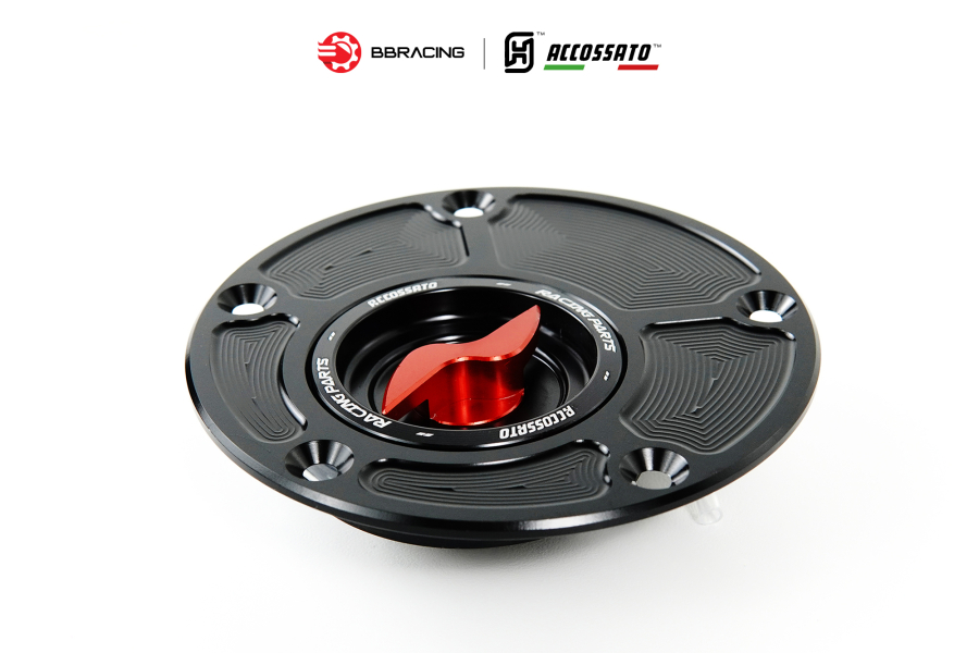 Nắp Xăng Accossato Ducati FC104 Đỏ