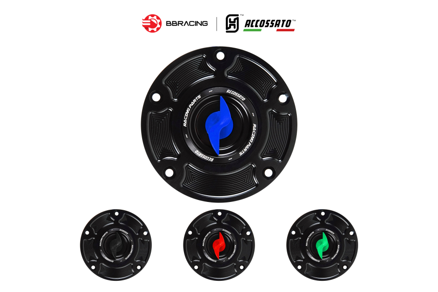 Nắp Xăng Accossato Ducati FC105 Xanh Dương