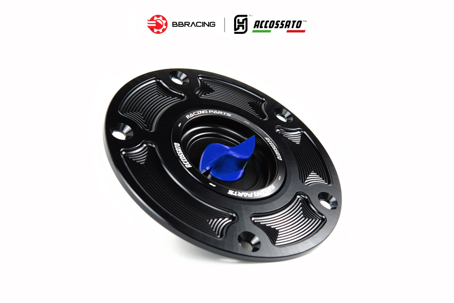 Nắp Xăng Accossato Ducati FC105 Xanh Dương