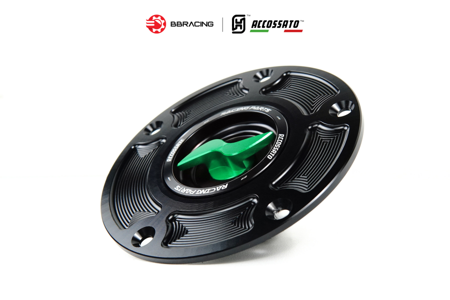Nắp Xăng Accossato Ducati FC105 Xanh Lá