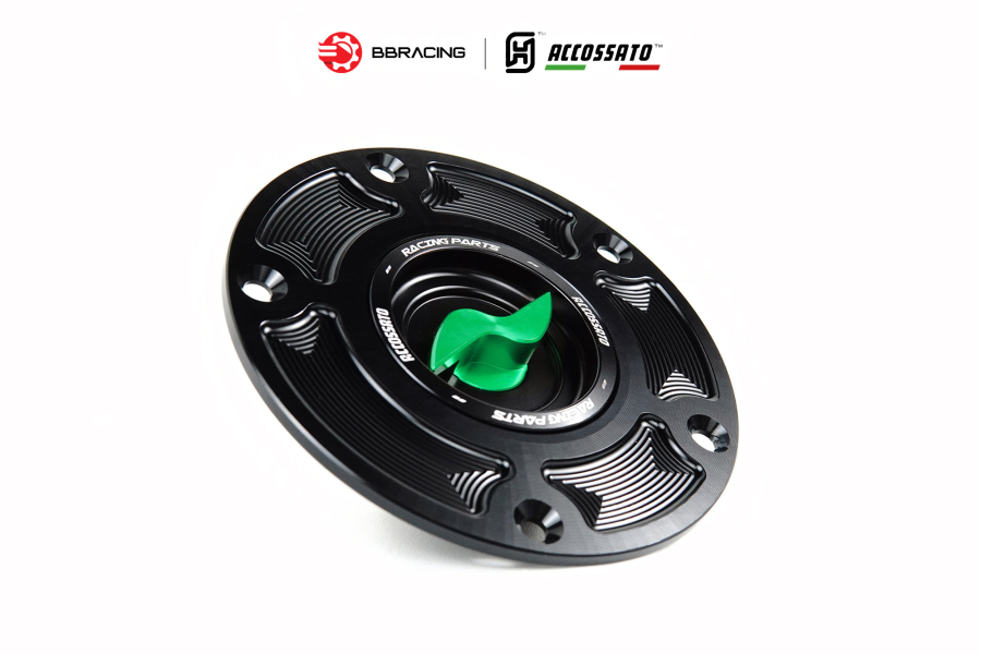 Nắp Xăng Accossato Ducati FC105 Xanh Lá