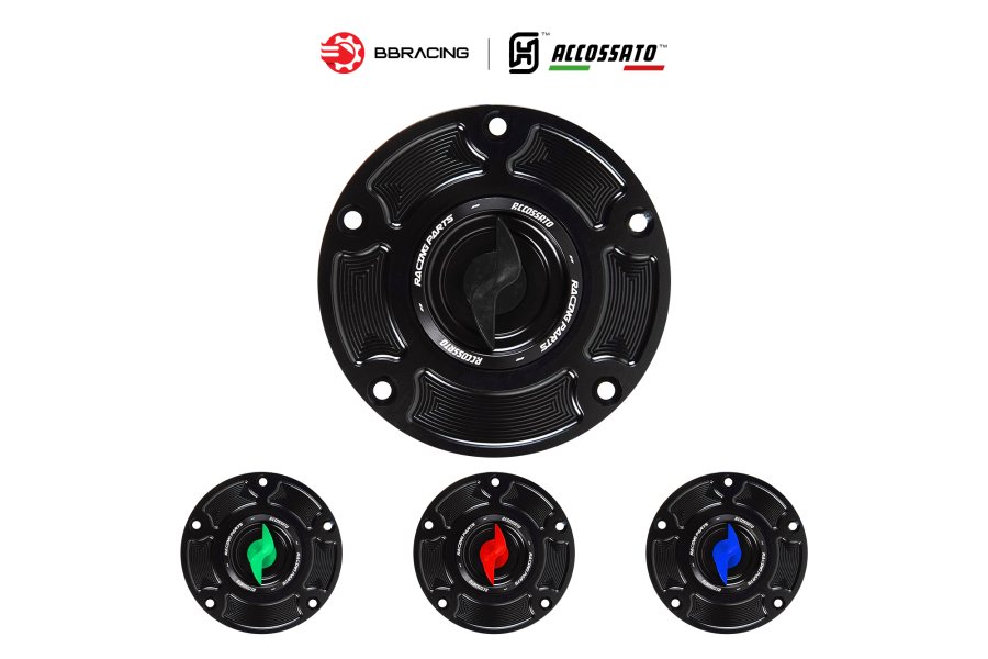 Nắp Xăng Accossato Ducati FC105 Đen