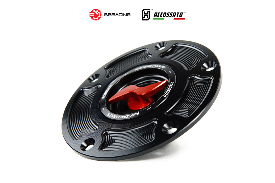 Nắp Xăng Accossato Ducati FC105 Đỏ
