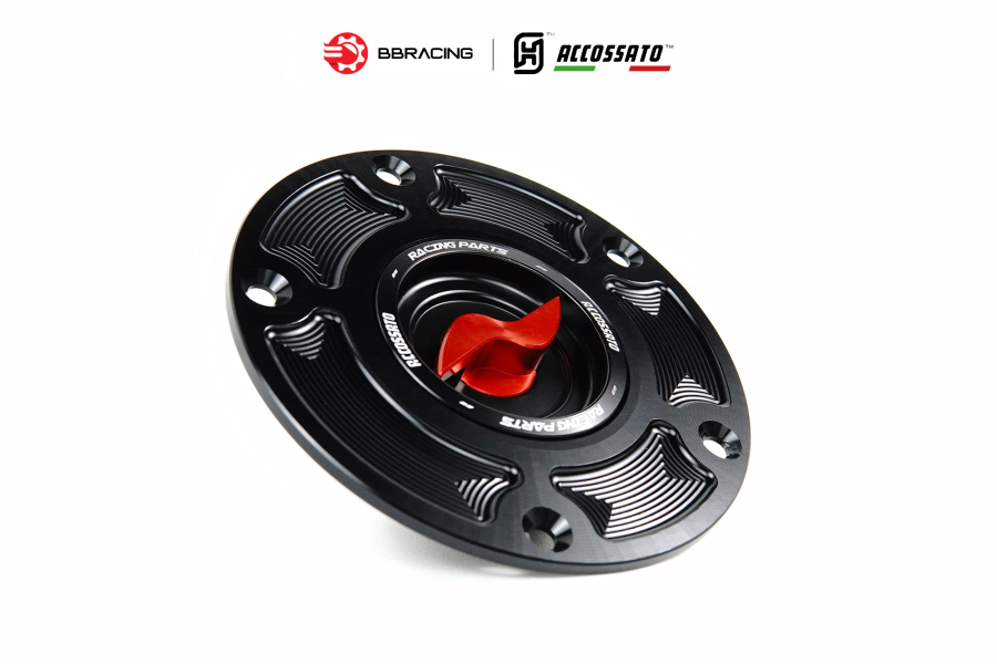 Nắp Xăng Accossato Ducati FC105 Đỏ