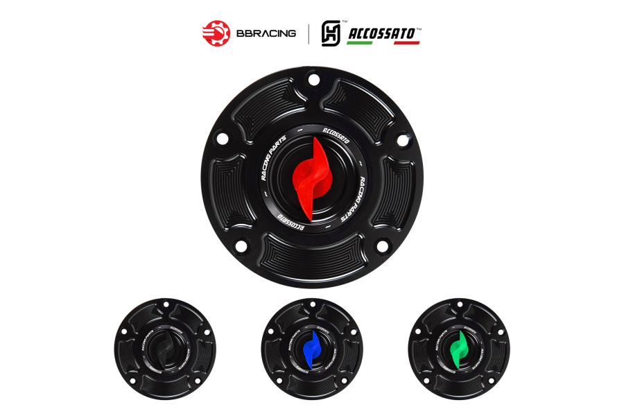 Nắp Xăng Accossato Ducati FC105 Đỏ