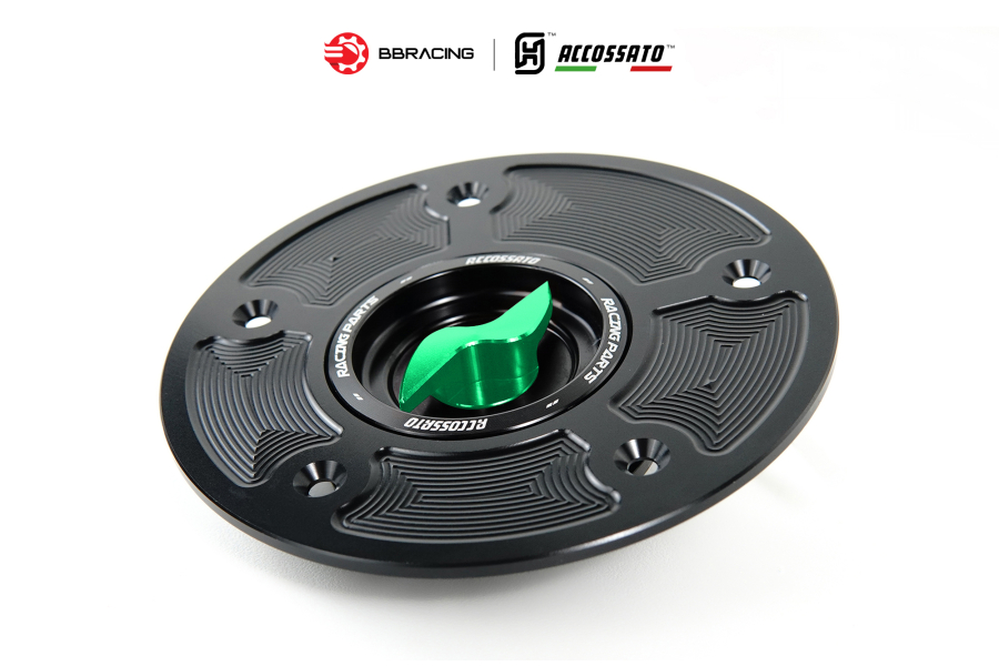 Nắp Xăng Accossato Honda FC110 Xanh Lá
