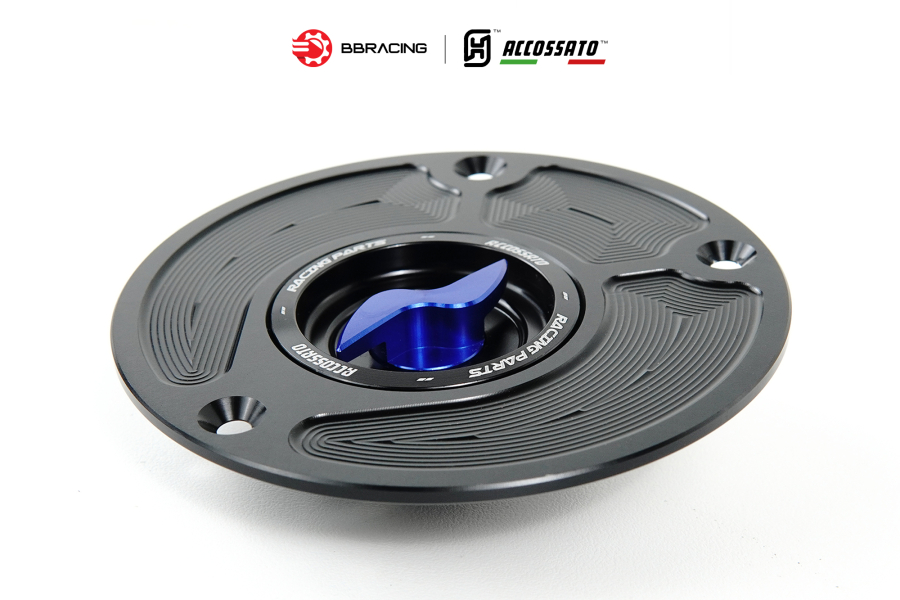Nắp Xăng Accossato Kawasaki FC113 Xanh Dương