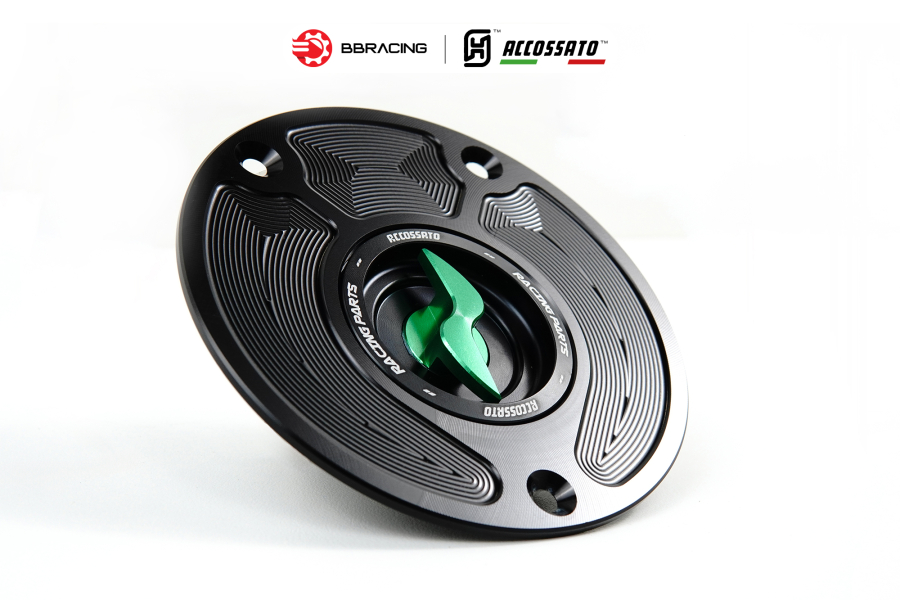 Nắp Xăng Accossato Kawasaki FC113 Xanh Lá