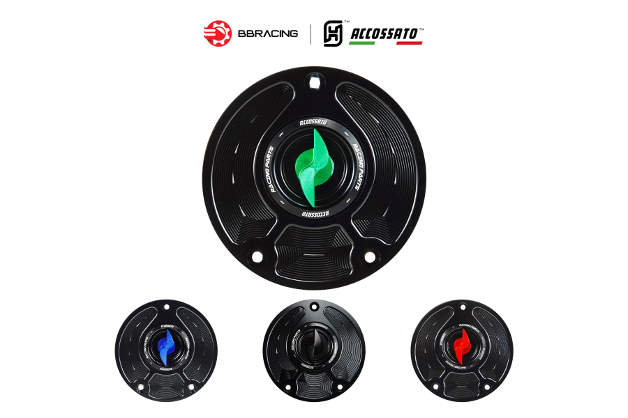 Nắp Xăng Accossato Kawasaki FC113 Xanh Lá