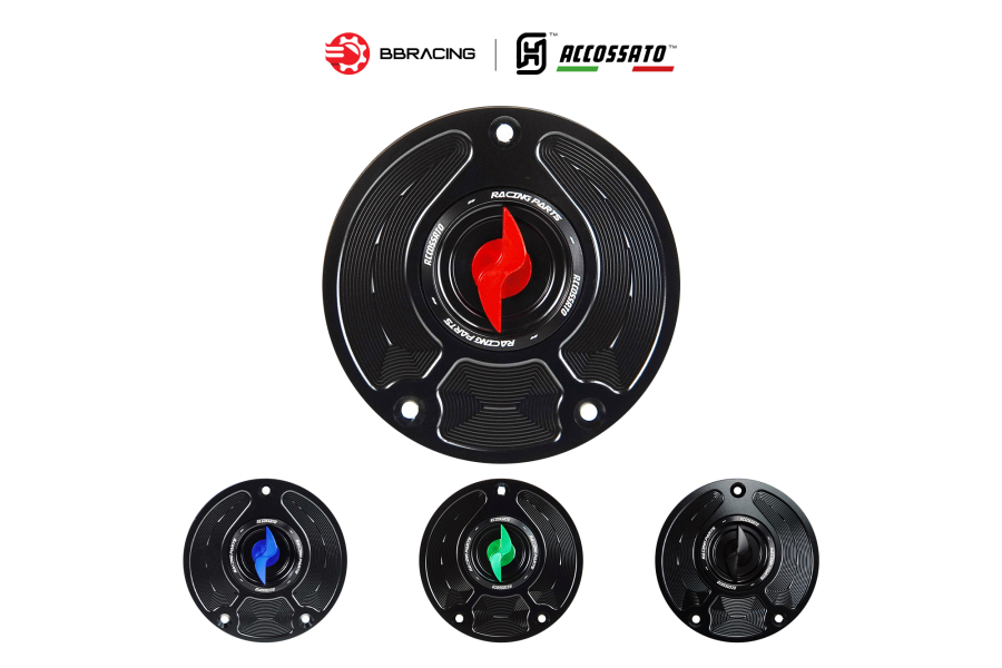 Nắp Xăng Accossato Kawasaki FC113 Đỏ