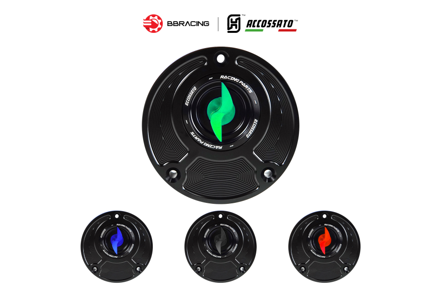 Nắp Xăng Accossato Yamaha FC124 Xanh Lá