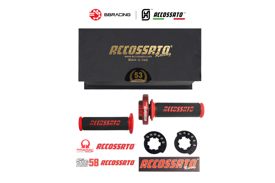 Cùm Ga CNC Accossato MY007 - Đỏ