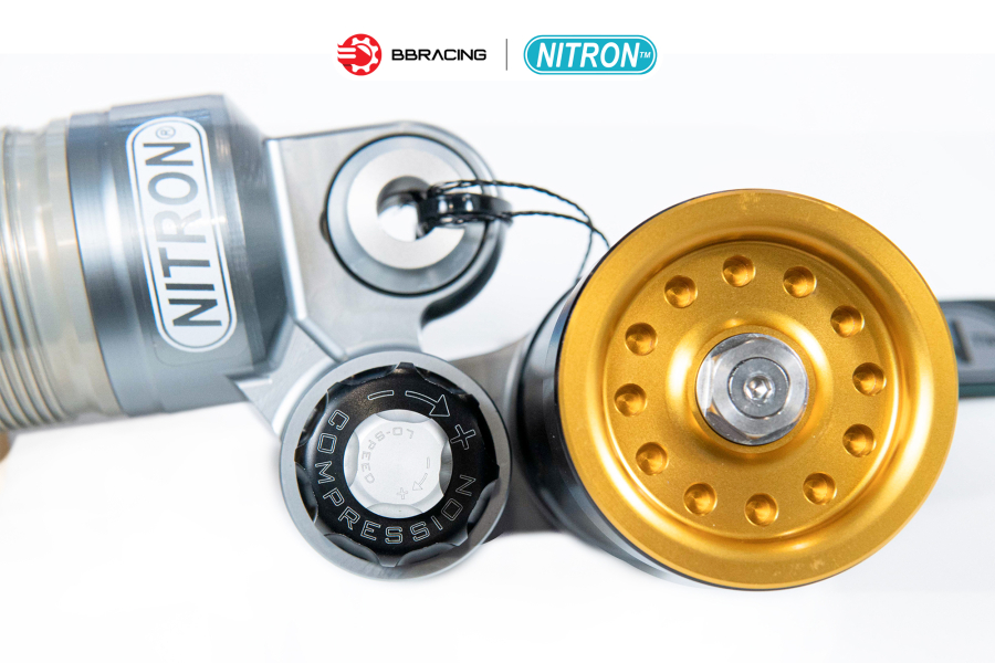 Phuộc Sau Nitron R3 Triumph Bonneville Bobber 2019-24 - Xanh