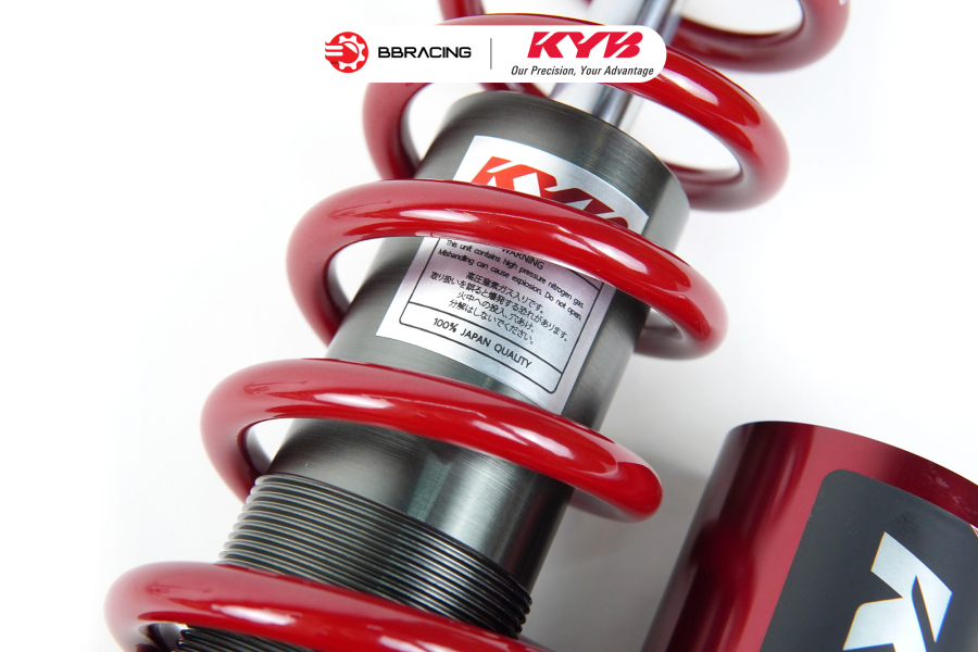 Phuộc Sau Honda Click 150 - KYB Elite Đỏ