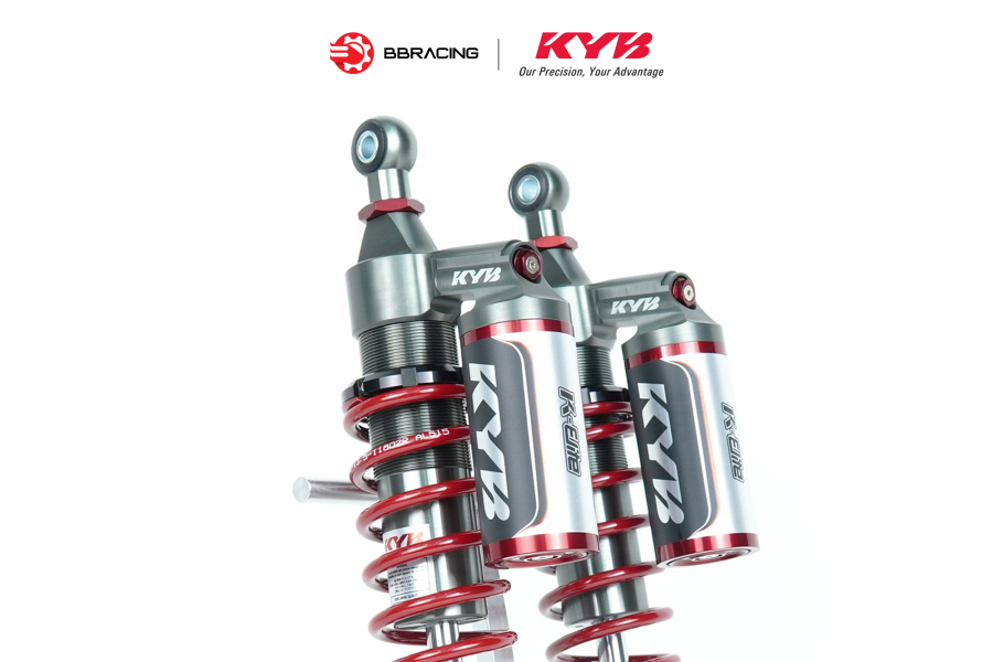 Phuộc Sau Honda PCX 160 - KYB Elite Đỏ