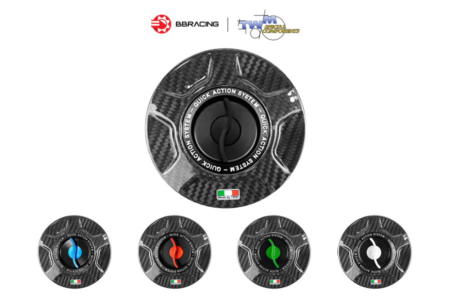 Nắp Xăng TWM BMW S1000R/RR 2010-21 Carbon Đen