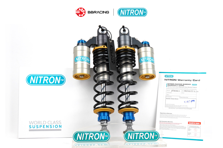 Phuộc Sau Nitron R3 Honda Wave, Dream 100/110 - Đen