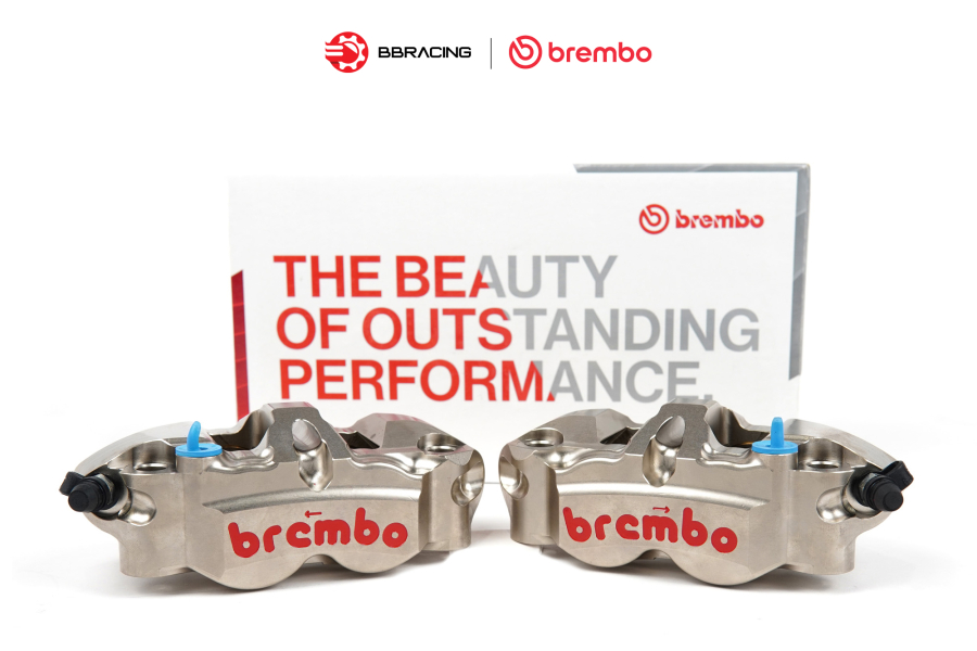 Heo Thắng Brembo WSBK/Moto2 P4 34/38 108mm Nickel Phải