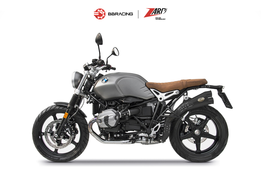 Zard BMW R9T Scrambler 2021-23 - Slip On Special Edition Black Coating