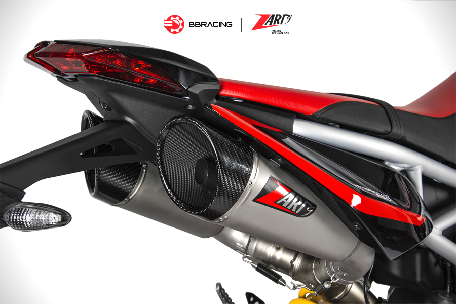 Zard Ducati Hypermotard 950 2019-22 - Slip On GT Carbon End Cap