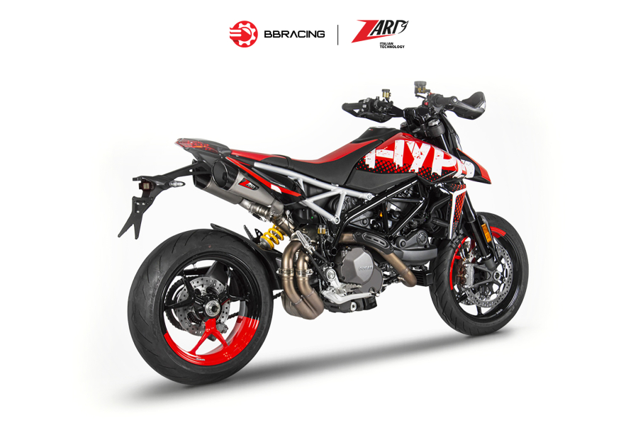 Zard Ducati Hypermotard 950 2019-22 - Slip On GT Carbon End Cap