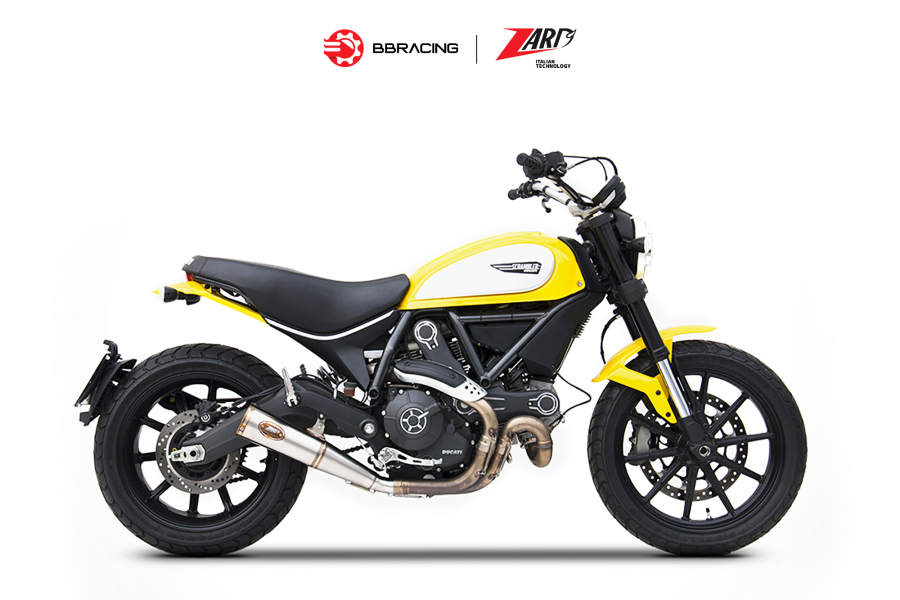 Zard Ducati Scrambler 800 2015-22 - Slip On Zuma Silencer Stainless Steel