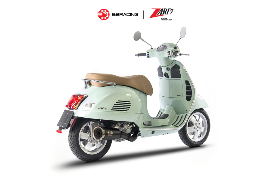 Zard Vespa GTS 300 2020-23 - Slip On Black Coating