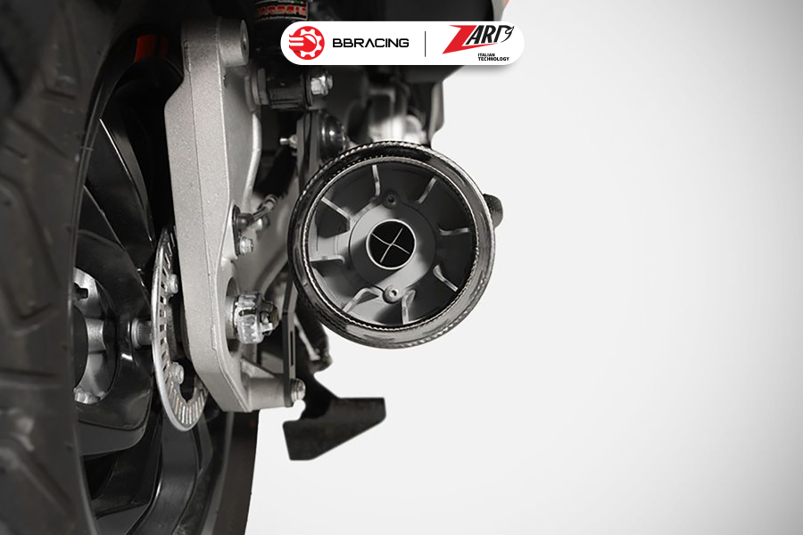 Zard Vespa GTS 300 2020-23 - Slip On Carbon End Cap