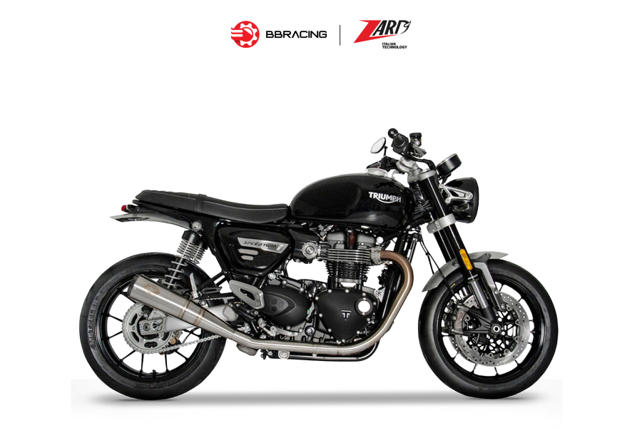 Zard Triumph Speed Twin 1200 2021-23 - Slip On N.2 Conical Euro 5 Carbon End Cap