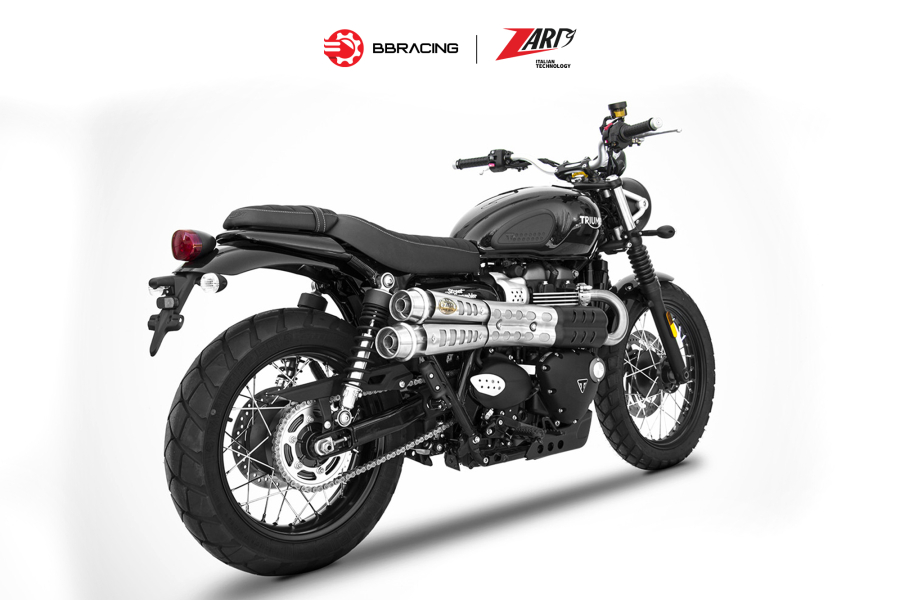 Zard Triumph Scrambler 900 - Slip On N.2 Six-Days Stainless Steel