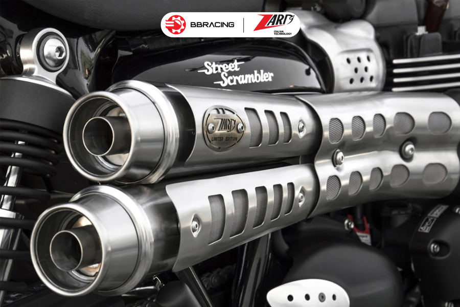 Zard Triumph Scrambler 900 - Slip On N.2 Six-Days Stainless Steel