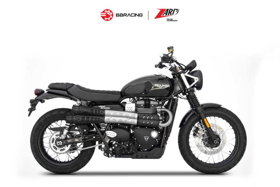 Zard Triumph Scrambler 900 - Slip On N.2 Six-Days Black Coating