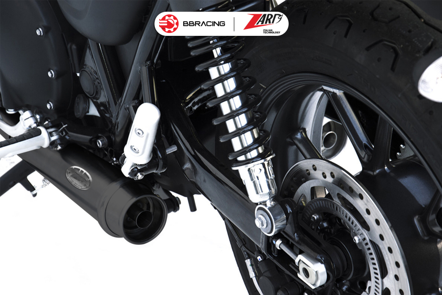 Zard Triumph Street Twin 900 2016-19 - Slip On N.2 Black Coating