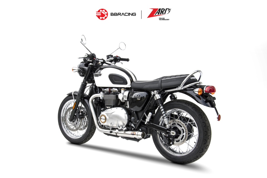 Zard Triumph Bonneville T120 - Full Kit 2>2 Racing Mirror Polished