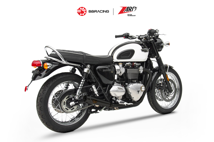 Zard Triumph Bonneville T120 - Full Kit 2>2 Racing Black Coating Back Mounting Kit