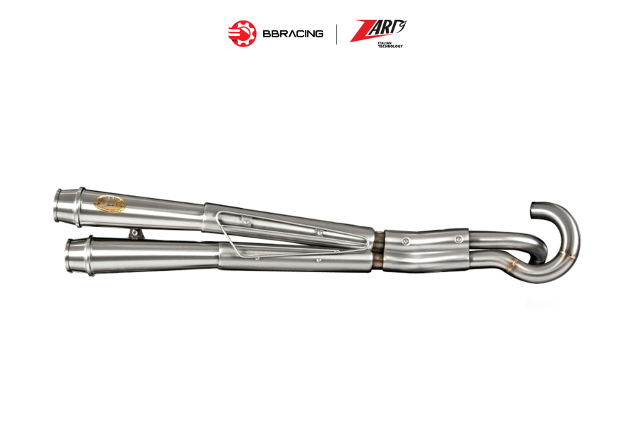 Zard Triumph Bonneville T120 - Full Kit 2>2 High Mounted Stainless Steel