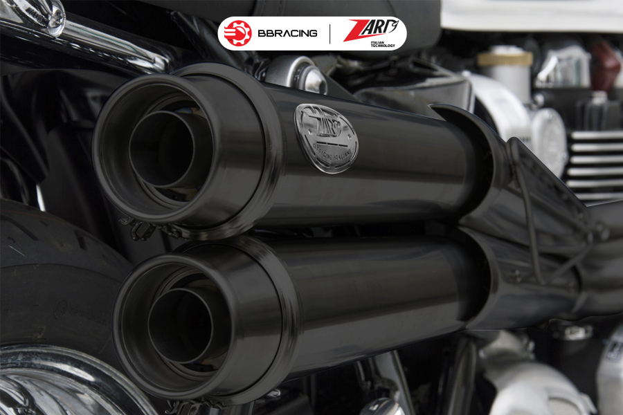 Zard Triumph Bonneville T120 - Full Kit 2>2 High Mounted Black Coating