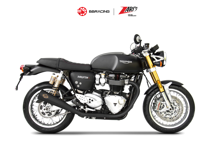 Zard Triumph Thruxton R - Slip On N.2 Silencers Conical Titanium Black Coating