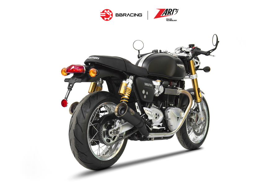 Zard Triumph Thruxton R - Slip On N.2 Silencers Conical Titanium Black Coating