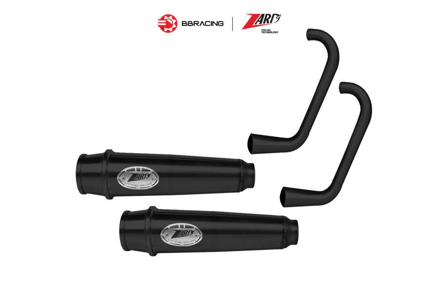 Zard Triumph Bonneville T120 - Full Kit 2>2 Racing Black Coating Back Mounting Kit