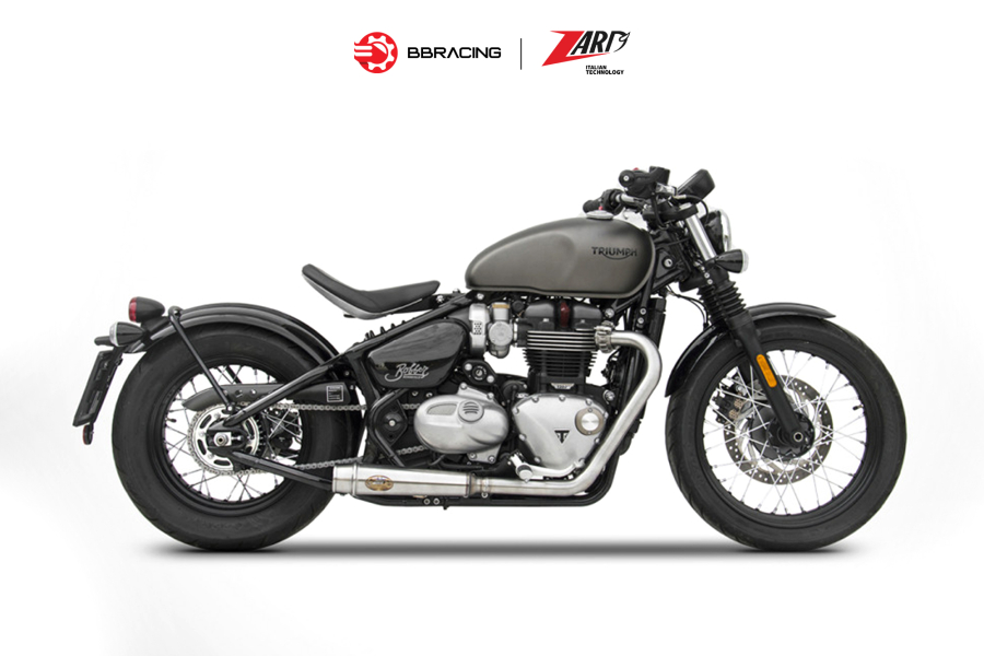 Zard Triumph Bonneville Bobber - Cổ Pô 2>2 Racing Stainless Steel