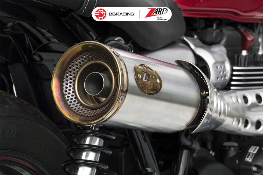 Zard Triumph Street Twin 900 2016-19 - Full Kit 2>1 High Mounted Gold End Cap