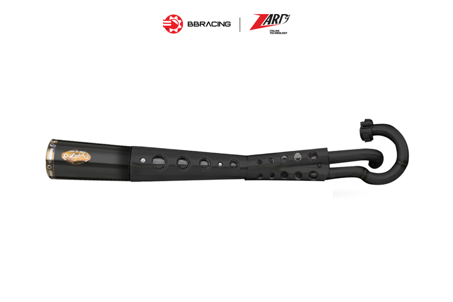 Zard Triumph Street Twin 900 2016-19 - Full Kit 2>1 High Mounted Black Coating