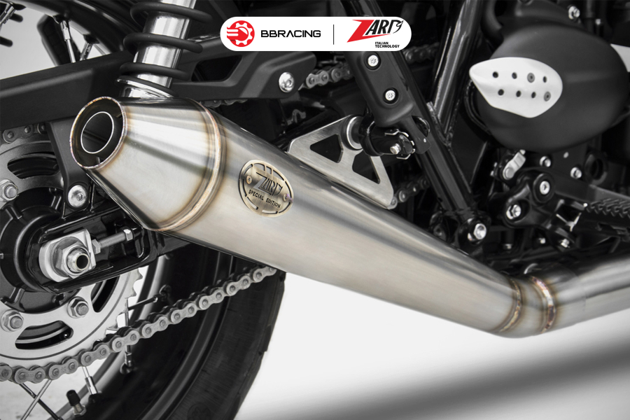 Zard Triumph Scrambler 900 - Full Kit 2>1 Low Conical Stainless Steel
