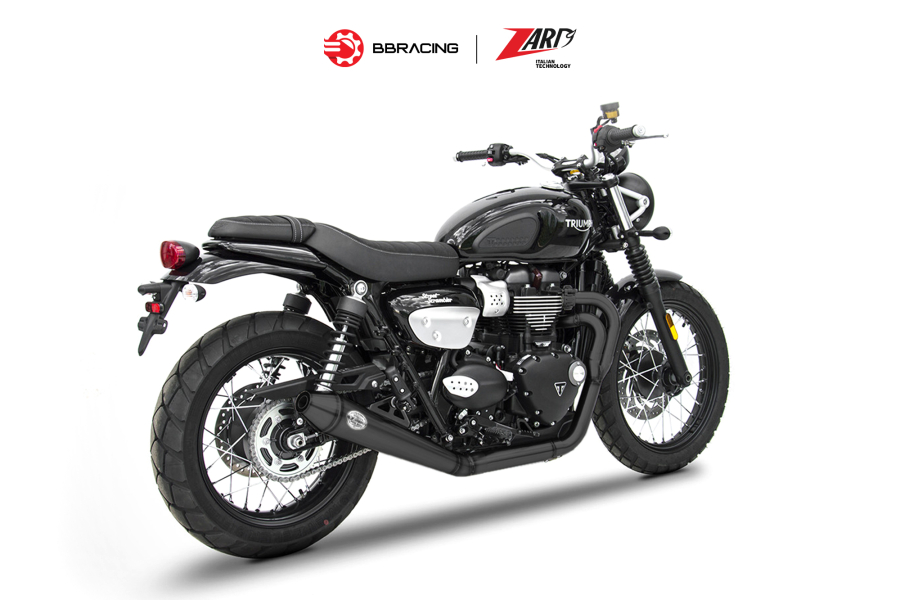 Zard Triumph Scrambler 900 - Full Kit 2>1 Low Conical Black Coating