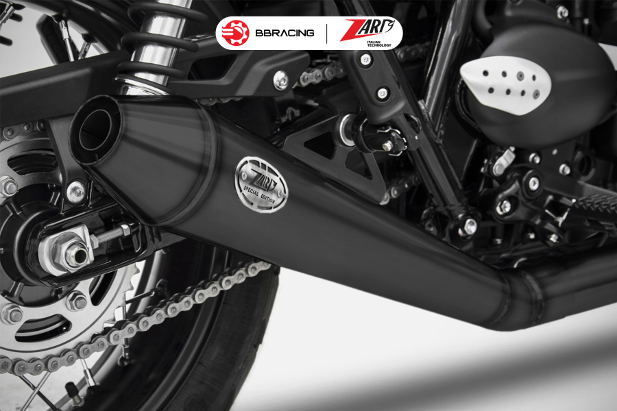 Zard Triumph Scrambler 900 - Full Kit 2>1 Low Conical Black Coating